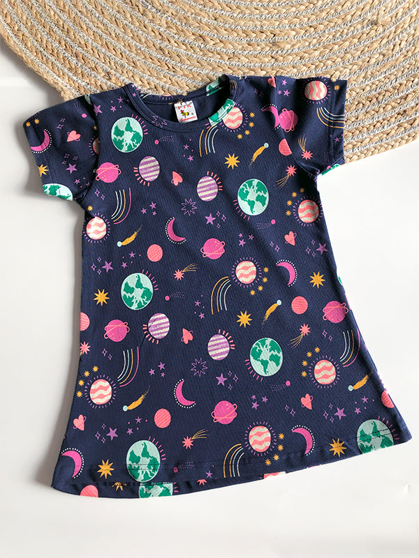 Galaxy Print Basic Frock (BAS2)