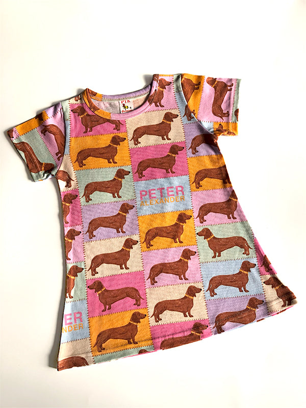 Dog Print Basic Frock (BAS7)