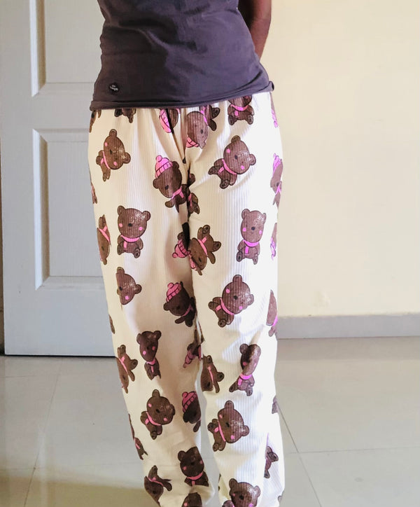 Teddy bear print women’s pant