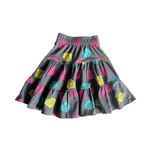 Grey coloured step skirt(STP4)