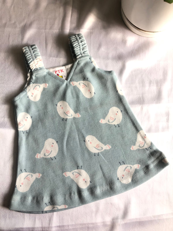 Cuckoo print belt frock(BEL50)