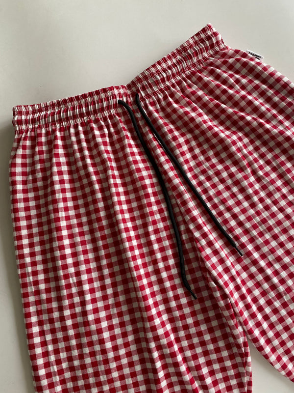 Red Vintage Checks women’s pant (with packets)