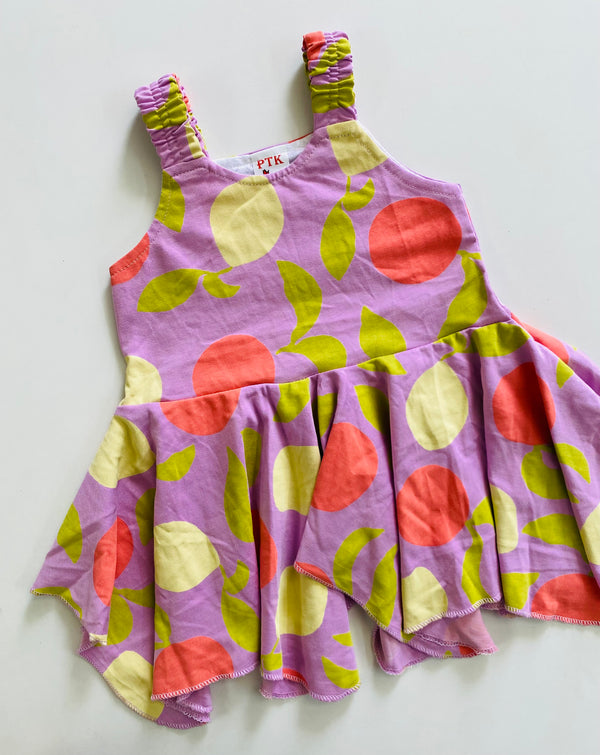 pastel colour print frock(ASY72)