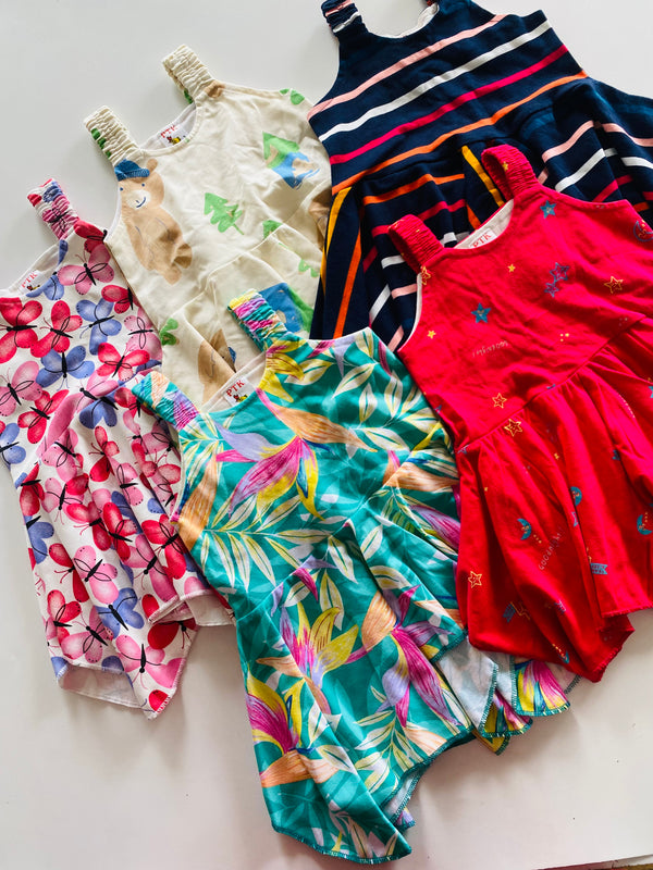 Asymmetric frock combo-2(size -S)(1-2 years)