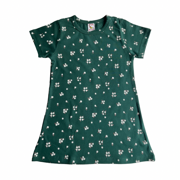 Green coloured basic frock(BAS14)