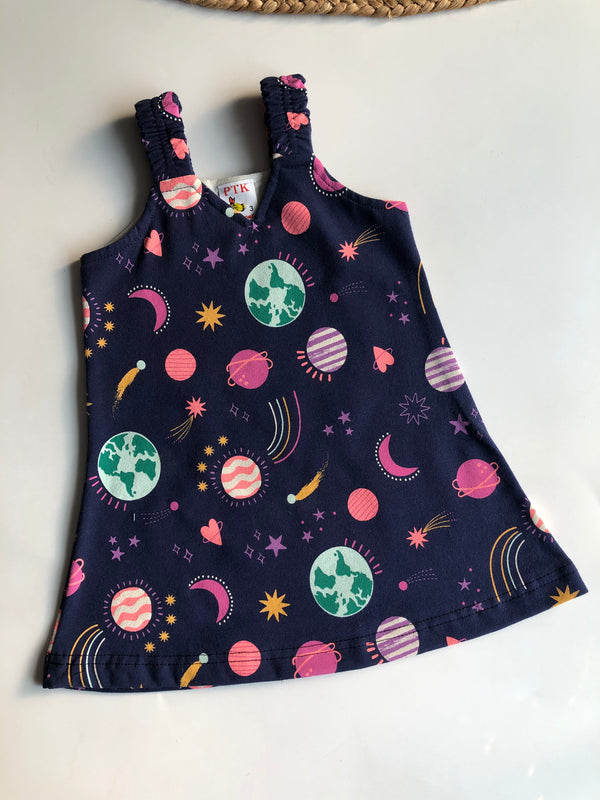 Galaxy Print Belt Frock (BEL14)