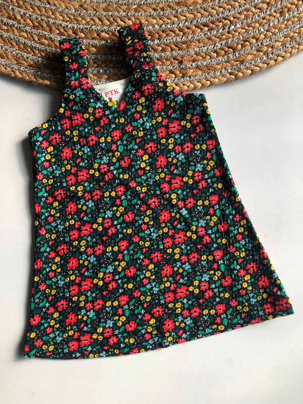 Floral Multi Colored Belt Frock (BEL18)