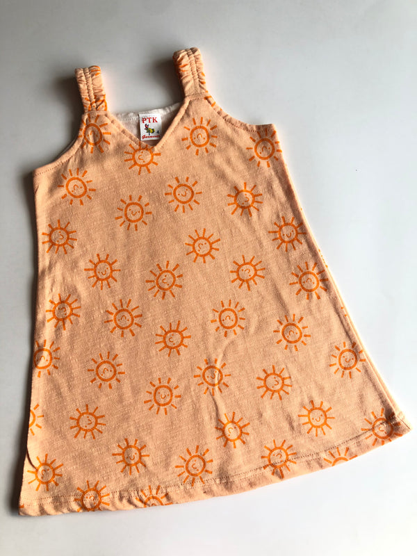 Sun Illustration Print Belt Frock (BEL9)